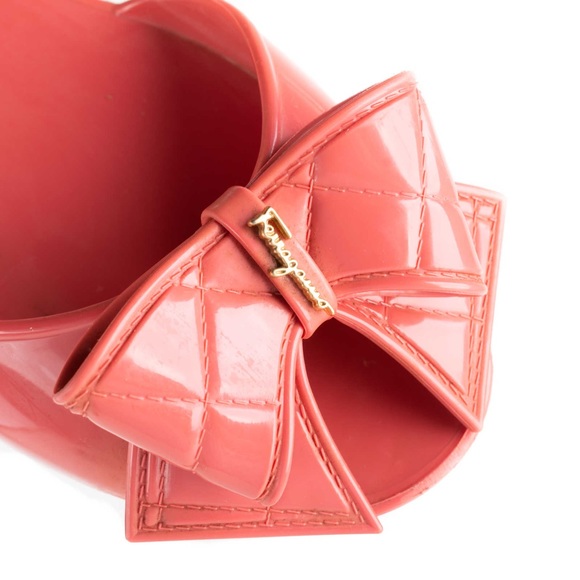 Salvatore Ferragamo Pink Barbados Jelly Sandals - Picture 3 of 7